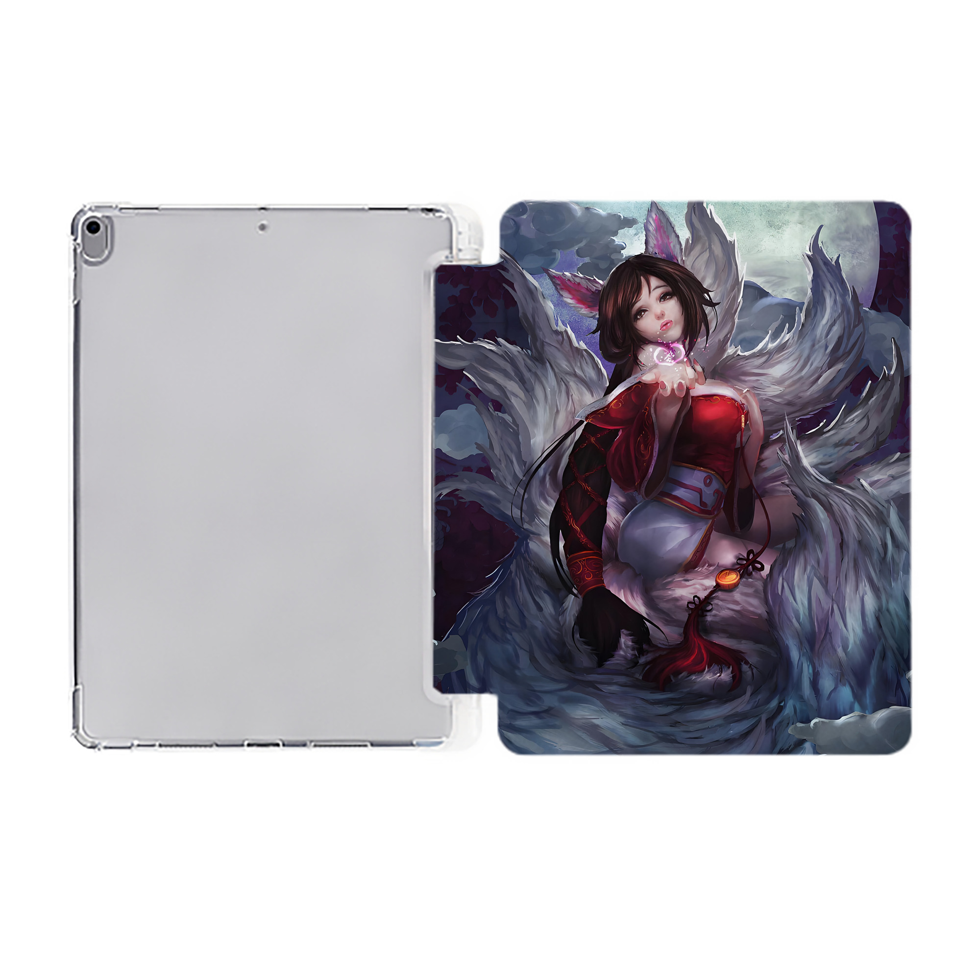 （画像用） リーグ・オブ・レジェンド League of Legends LOL IPad ケース ペン収納付き 三つ折りスタンド PUレザー×シリコン 対応機種9.5/10.5/10.9インチ